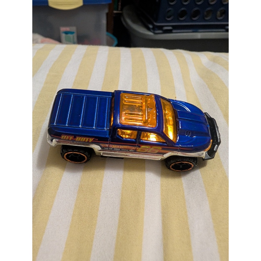 2013 Hot Wheels Blue Off Duty #66 Diecast Toy Car Made in Malaysia